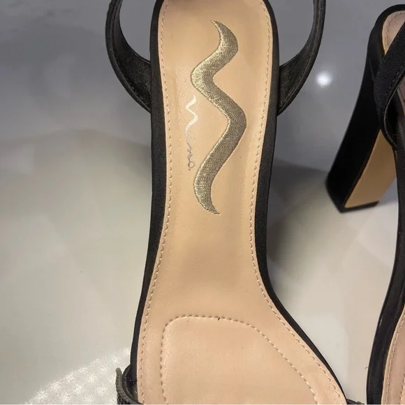 Nina Black Sparkling Heels - Picture 6 of 16